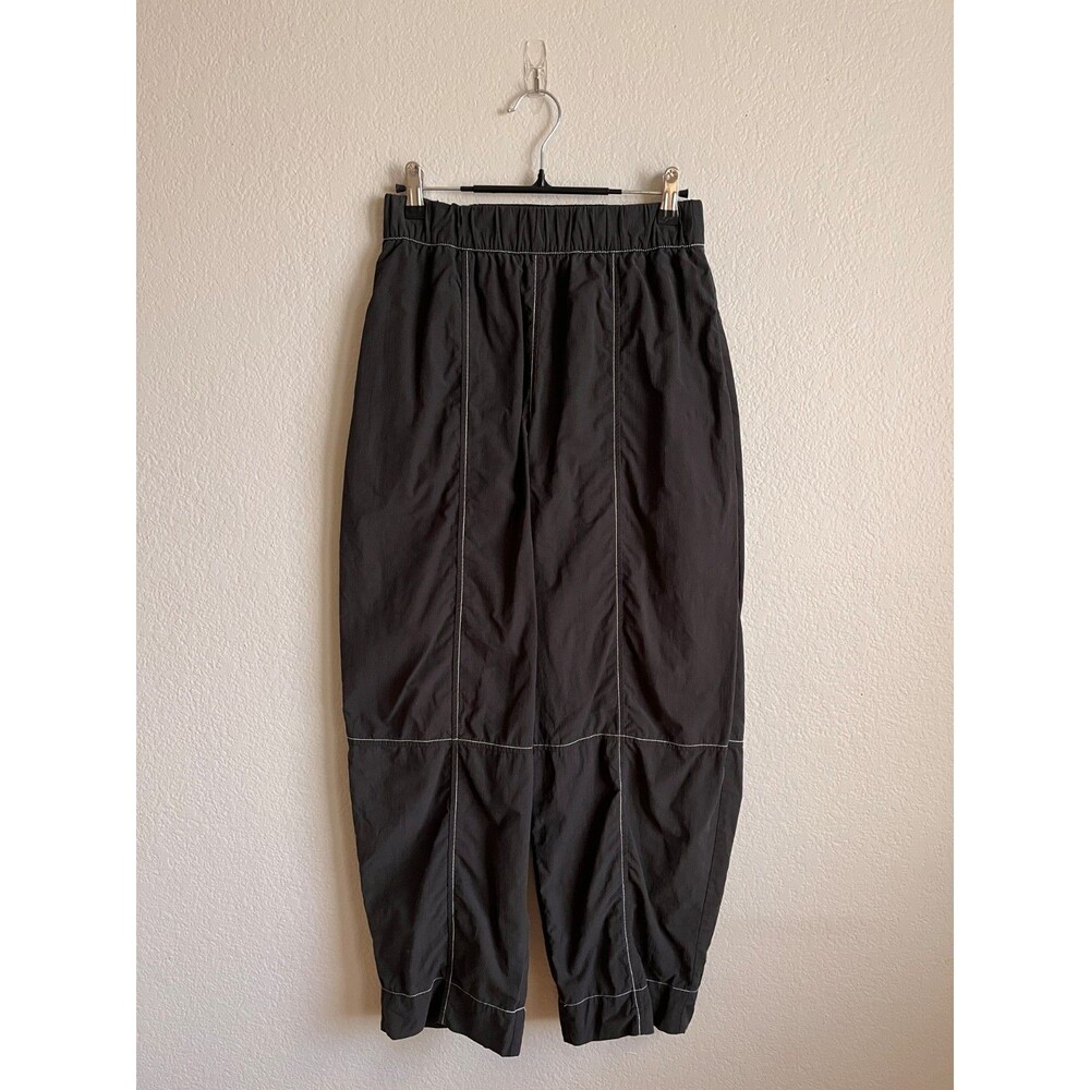 GANNI Elasticated Curve Pants in Black Size FR 36/US 4